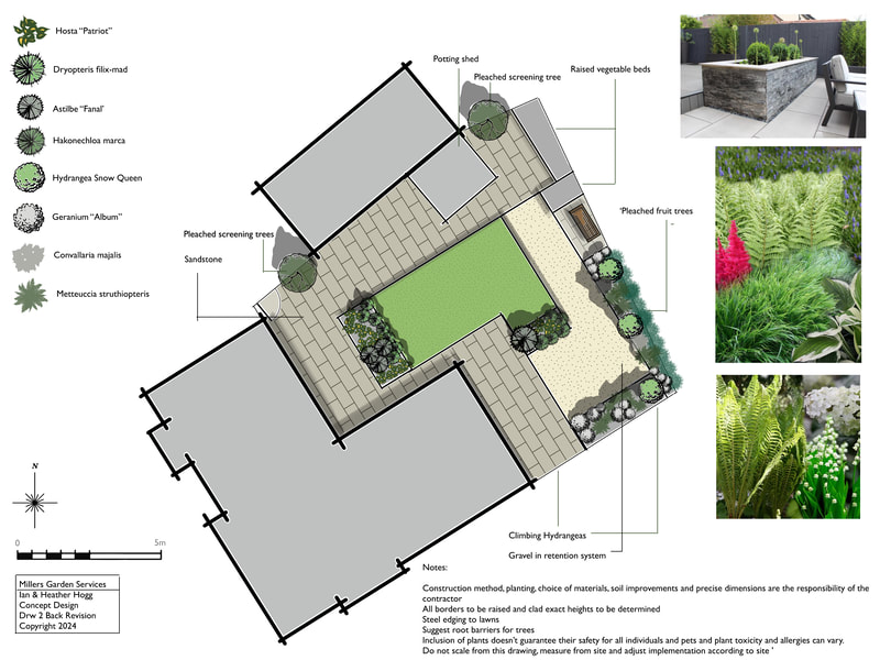 Courtyard designer saffron Walden millers garden services 